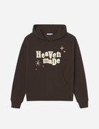 Elevated Faith Christian Hoodie in Brown with 'Heaven Made' Graphic Design