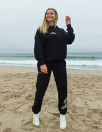 Elevated Faith Christian Hoodie in Black, perfect for casual beach outings and everyday wear