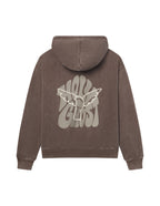 Elevated Faith Christian Hoodie in brown with Holy Ghost graphic on the back