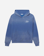 Elevated Faith Christian Hoodie in blue with a stylish design and front pouch pocket