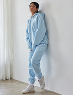 Light Blue Christian Hoodie by Elevated Faith with a relaxed fit and cozy design