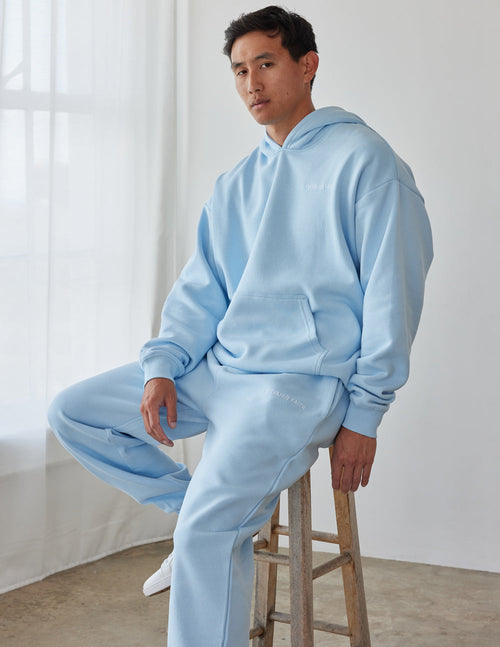 Elevated Faith Light Blue Christian Hoodie with a Comfortable Fit for Everyday Wear