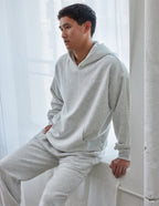 Gray Elevated Faith Christian Hoodie with a comfortable fit for casual wear