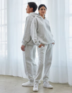 Elevated Faith Gray Christian Hoodie with Adjustable Drawstrings and Front Pocket for Comfort