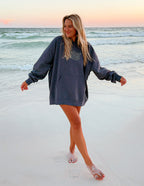 Elevated Faith Christian Hoodie in Gray, perfect for beach outings and casual wear