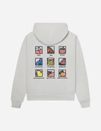 Elevated Faith Christian Hoodie in Light Gray featuring Inspirational Graphic Design on the Back