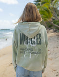 Elevated Faith Christian Hoodie in Olive Green with Miracles Graphic on Back for Casual Wear