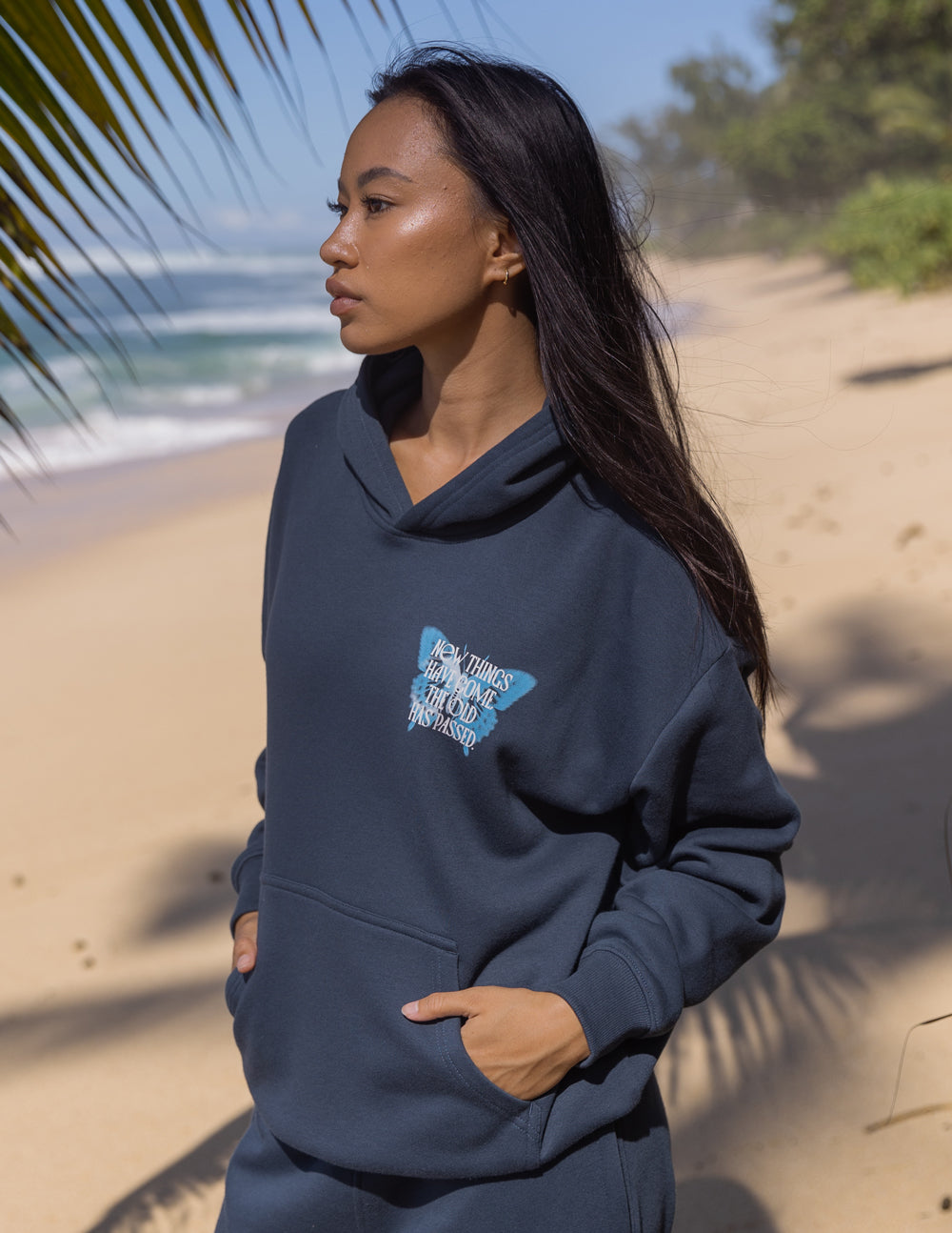 Elevated Faith Christian Hoodie in Dark Gray, featuring a unique design and comfortable fit for everyday wear