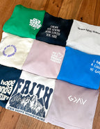 Variety of Christian Hoodies in different colors and designs showcasing faith-inspired messages