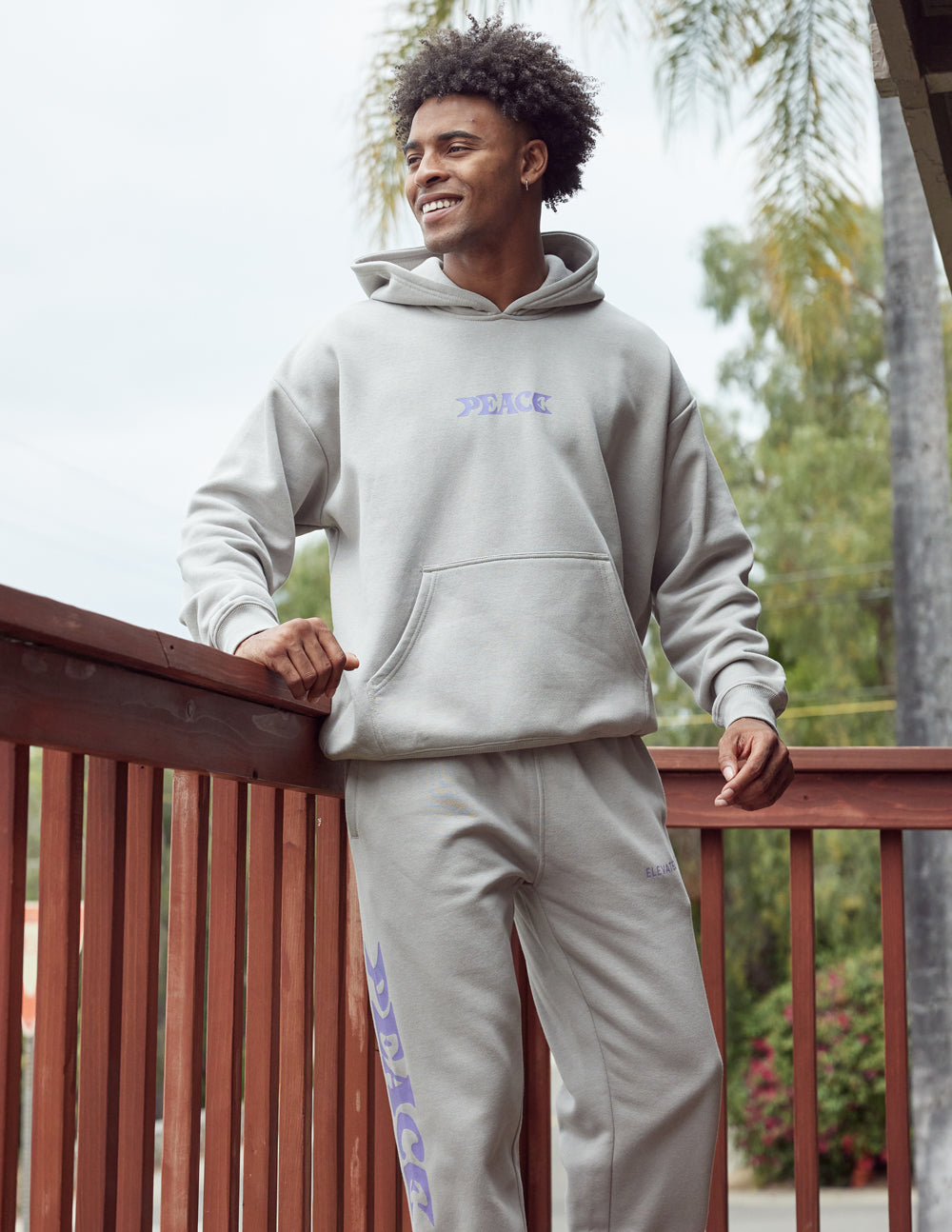 Elevated Faith Christian Hoodie in Grey with Front Pocket and Comfortable Fit