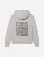 Elevated Faith Christian Hoodie in light gray with 'Disciples' graphic on back