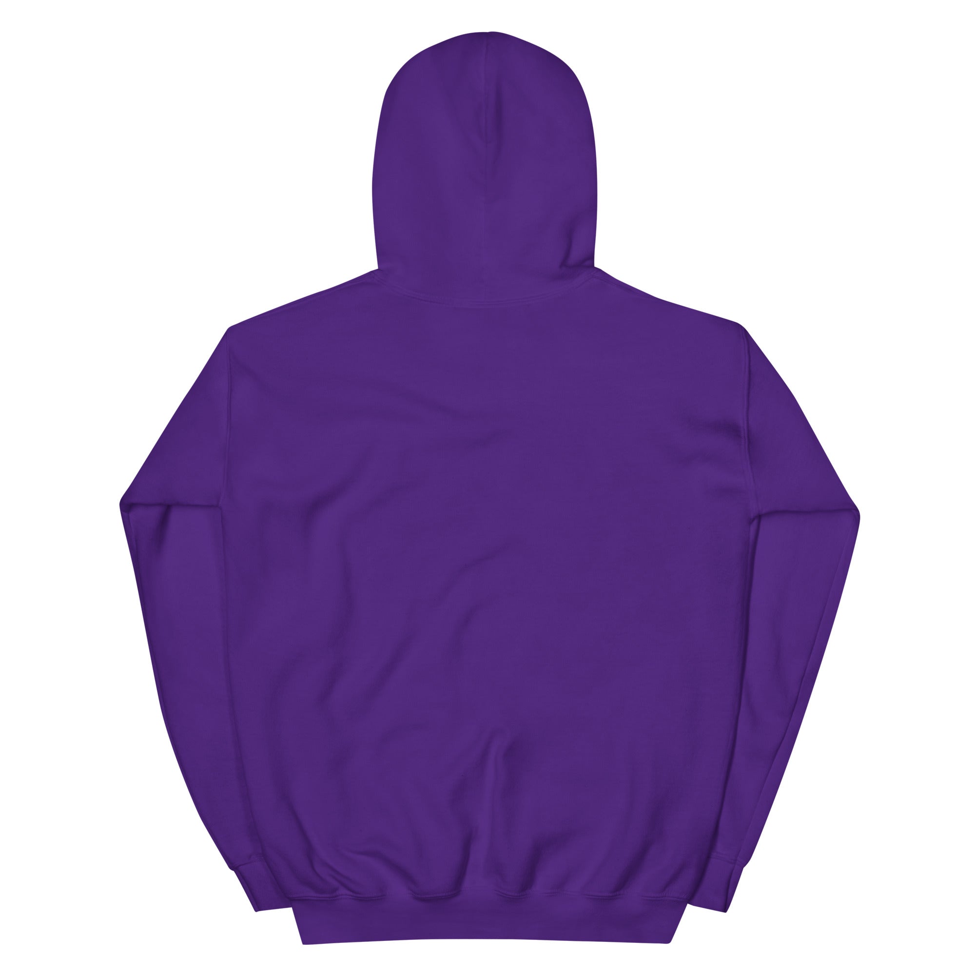 Back view of a purple Christian Hoodie from RepThe1 Apparel, perfect for casual wear and everyday comfort.