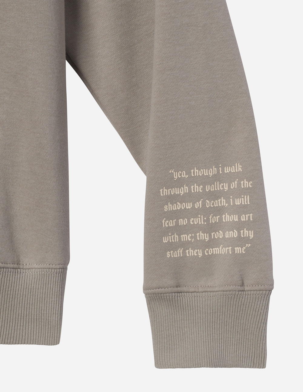 Elevated Faith Christian Hoodie featuring scripture quote on the sleeve for comfort and inspiration