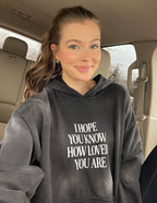 Elevated Faith Christian Hoodie in Black with a message on how loved you are