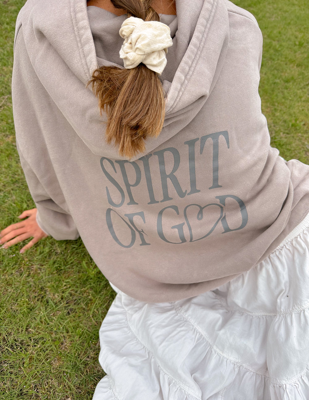 Elevated Faith Christian Hoodie with 'Spirit of God' design on the back for a stylish, faith-inspired look