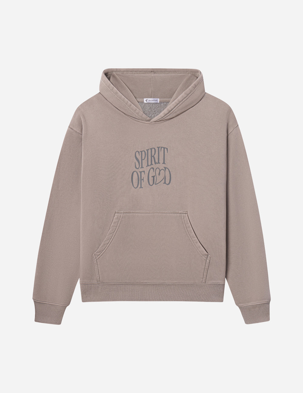 Elevated Faith Christian Hoodie in gray with 'Spirit of God' graphic on the front