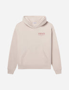 Elevated Faith Christian Hoodie in Light Beige with 'Strength' Graphic on Front