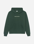 Elevated Faith Christian Hoodie in Forest Green with Embroidered Quote on Front