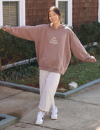 Elevated Faith Christian Hoodie in Brown with 'The future is bright' design for comfortable wear