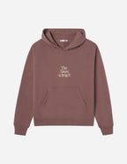 Elevated Faith Christian Hoodie in brown with The future is bright embroidered on front