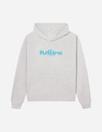 Elevated Faith Christian Hoodie in grey with printed design 'the future is bright' on the front