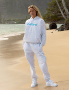 Light Gray Christian Hoodie from Elevated Faith with 'future' graphic on the front, perfect for casual wear.