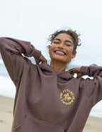Elevated Faith Christian Hoodie in Brown with Inspirational Print for Everyday Comfort