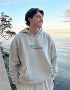 Elevated Faith Christian Hoodie in Light Beige with Inspirational Message for Everyday Wear