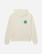 Elevated Faith Christian Hoodie in Cream Color with Front Pocket and Logo Design