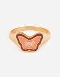 Elevated Faith Butterfly Ring in Gold, a stylish piece of Christian Jewelry perfect for everyday wear