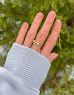 Elegant Elevated Faith Ring set in Gold, showcasing intricate design ideal for Christian Jewelry lovers