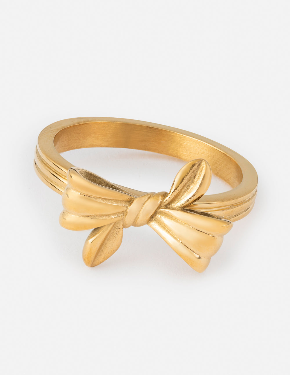 Gold Knot Ring from Elevated Faith, a stylish piece of Christian Jewelry for everyday wear