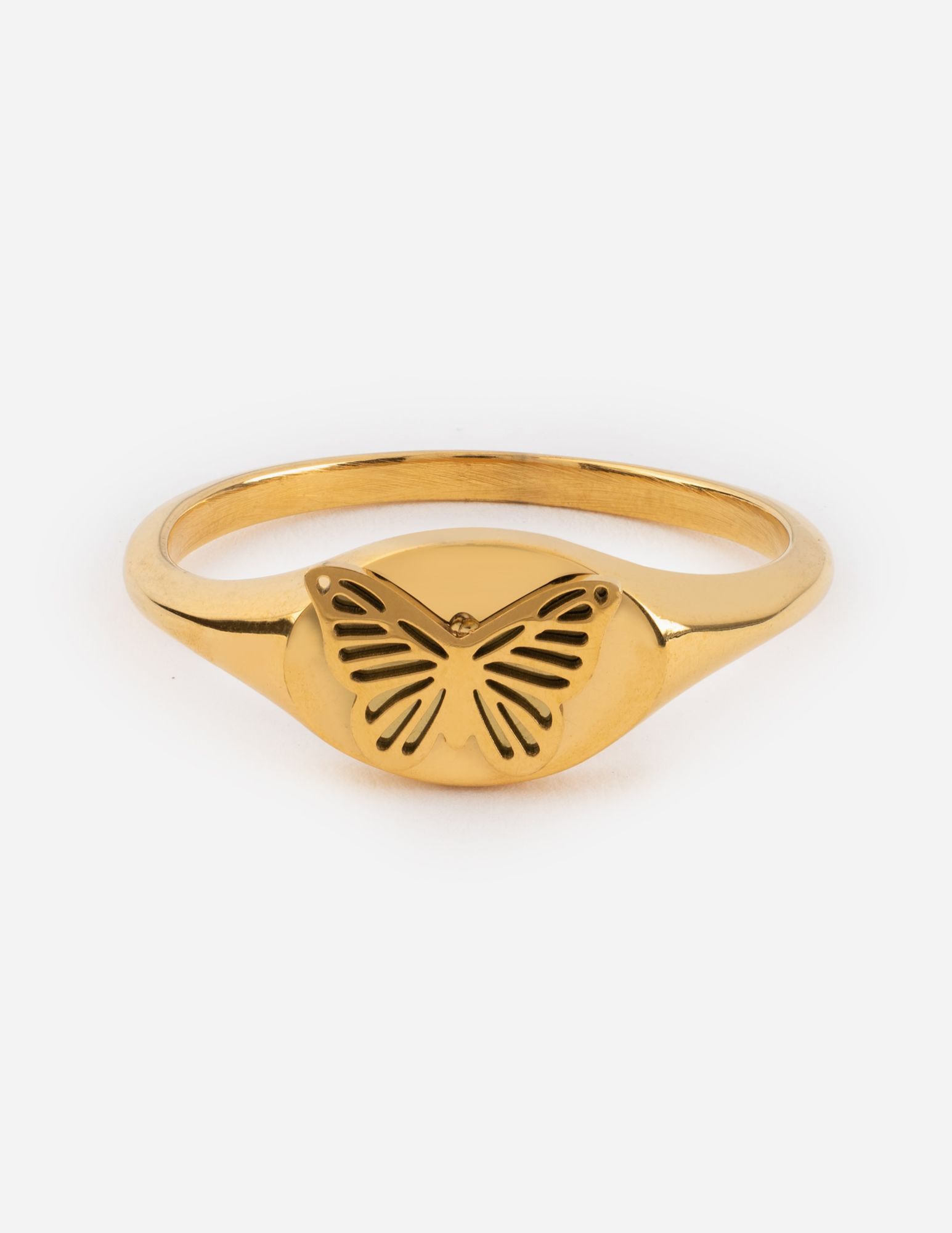 Gold Butterfly Ring from Elevated Faith, perfect for showcasing your faith with Christian Jewelry