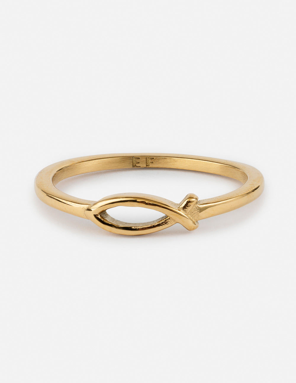 Gold Fish Symbol Ring from Elevated Faith, a unique piece of Christian Jewelry