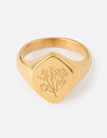 Elevated Faith Gold Floral Design Ring, perfect for Christian Jewelry enthusiasts