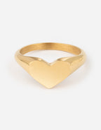 Gold Heart Shaped Ring from Elevated Faith, a stunning piece of Christian Jewelry