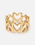 Elevated Faith Gold Heart Design Ring, a perfect piece of Christian Jewelry for stylish expression