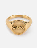 Elevated Faith gold ring featuring a unique design, perfect for Christian Jewelry enthusiasts