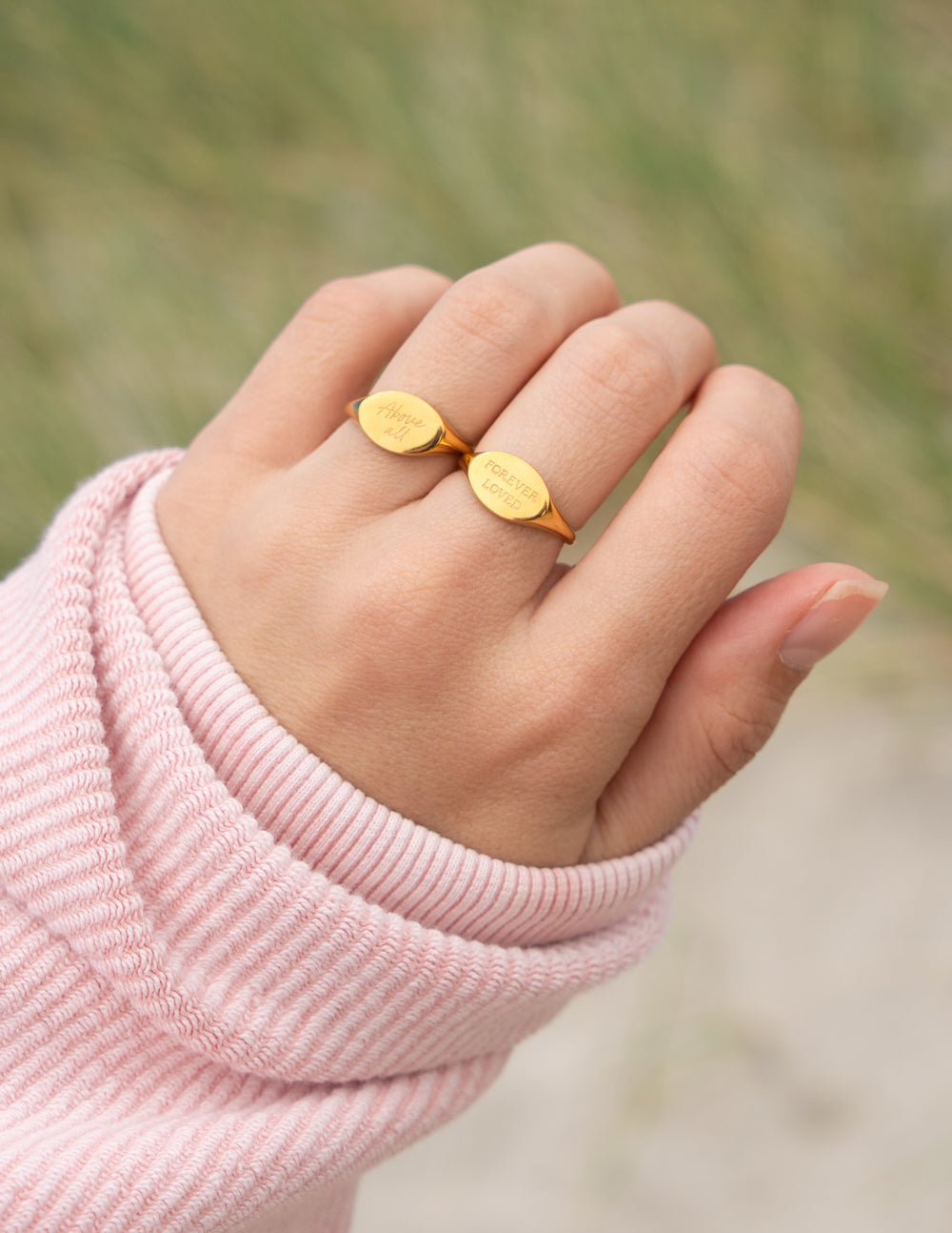 Elevated Faith Gold Ring featuring a faith-inspired design, perfect for Christian Jewelry lovers