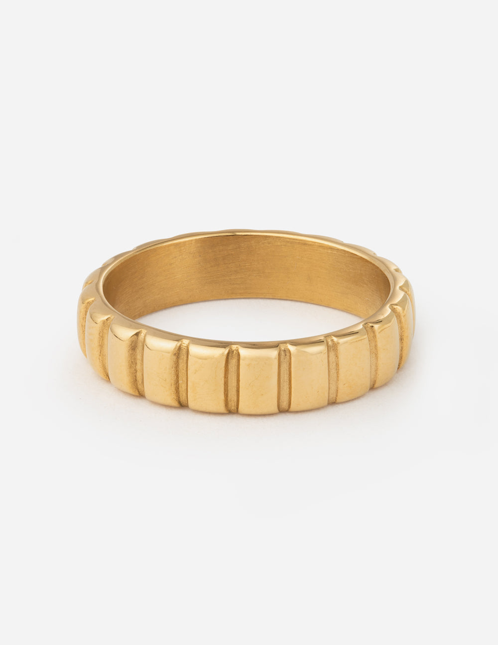 Elevated Faith Gold Ring with Textured Design, a stylish piece of Christian Jewelry