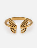 Elegant Elevated Faith Ring with Butterfly Design, Perfect Christian Jewelry for Everyday Wear