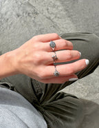 Elevated Faith Christian Jewelry Ring Set Featuring Cross and Sun Designs for Stylish Faith Expression