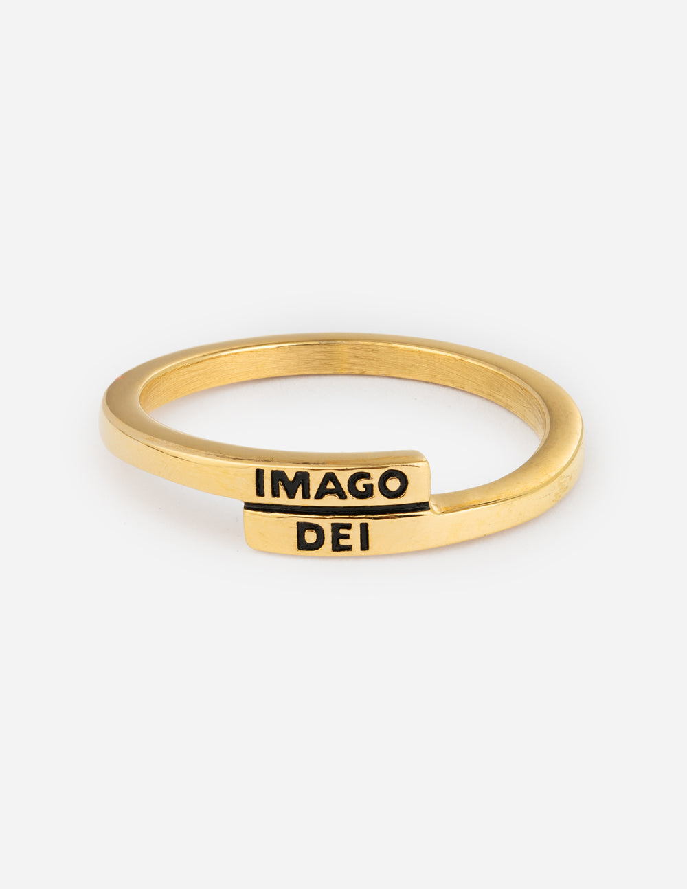 Elevated Faith Gold Imago Dei Ring as a Stylish Piece of Christian Jewelry