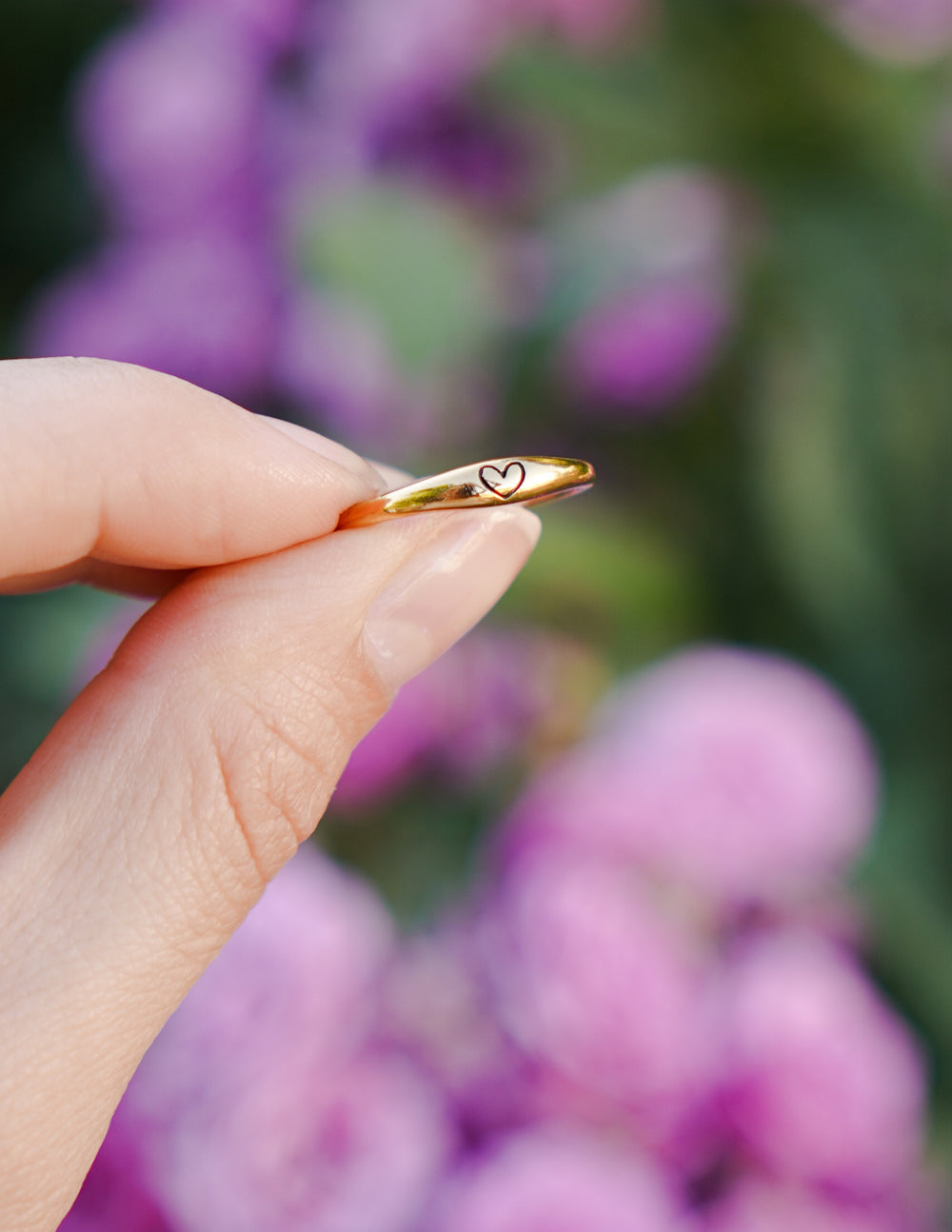 Elevated Faith Gold Ring with Heart Design as Elegant Christian Jewelry