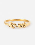 Gold Ring with 'Loved' inscription, perfect for Christian Jewelry enthusiasts