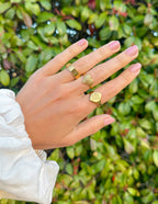 Gold Elevated Faith Ring Set featuring unique designs, perfect Christian Jewelry for everyday wear