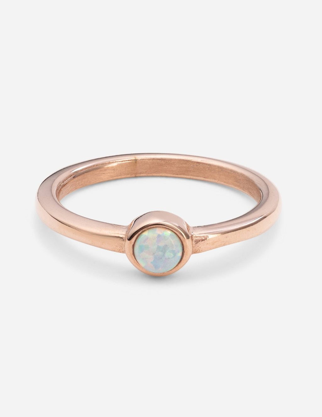 Elevated Faith Rose Gold Ring with Opal Stone, a perfect piece of Christian Jewelry
