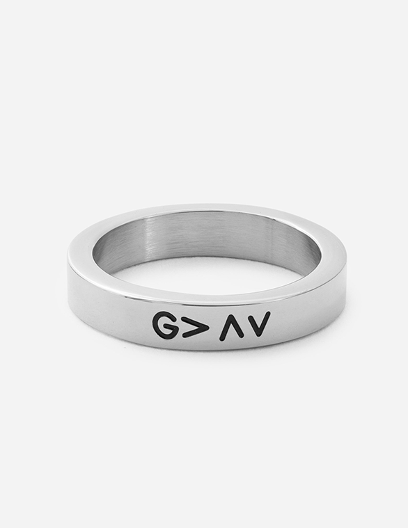 Elevated Faith Christian Jewelry Ring with Engraved Symbol for Faith and Inspiration