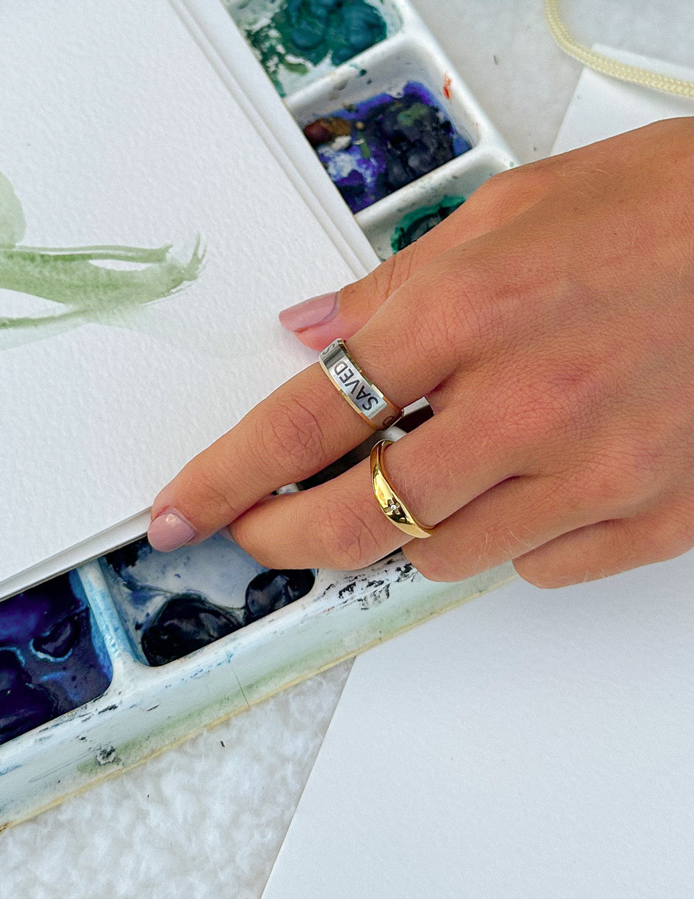 Silver Elevated Faith Ring engraved with Savior for Christian Jewelry enthusiasts