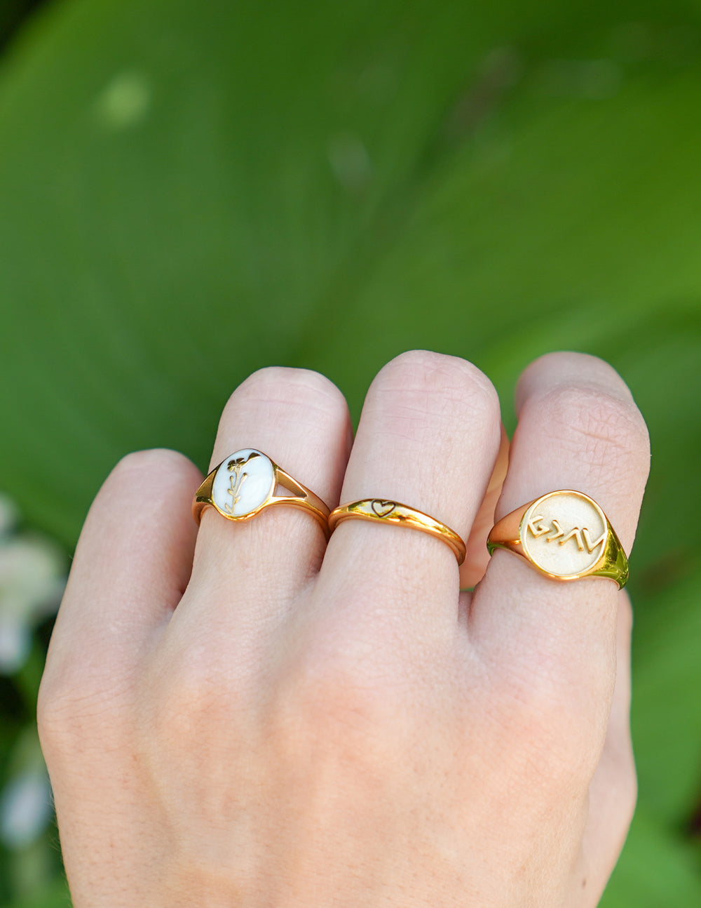 Elevated Faith Gold Christian Jewelry Ring Set, featuring three elegant rings for everyday wear